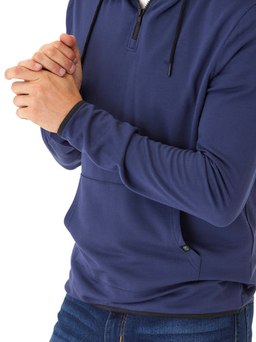Khris 1/4 Zip Feather Fleece Hoodie Mens Outerwear Sweatshirt Threads 4 Thought