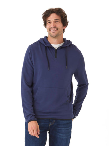 Khris 1/4 Zip Feather Fleece Hoodie Mens Outerwear Sweatshirt Threads 4 Thought