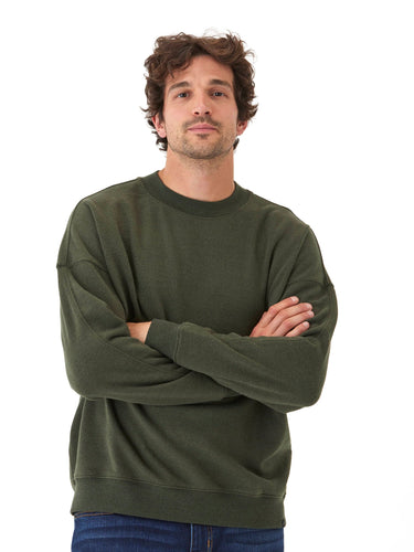 Rudy Triblend Fleece Drop Shoulder Sweatshirt Mens Outerwear Sweatshirt Threads 4 Thought