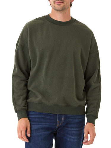 Rudy Triblend Fleece Drop Shoulder Sweatshirt Mens Outerwear Sweatshirt Threads 4 Thought
