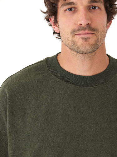 Rudy Triblend Fleece Drop Shoulder Sweatshirt Mens Outerwear Sweatshirt Threads 4 Thought