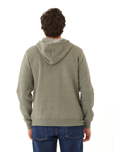 Kieran Triblend Fleece Henley Hoodie Mens Outerwear Sweatshirt Threads 4 Thought