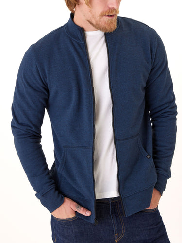 Brandon Triblend Fleece Full Zip Jacket Mens Outerwear Sweatshirt Threads 4 Thought