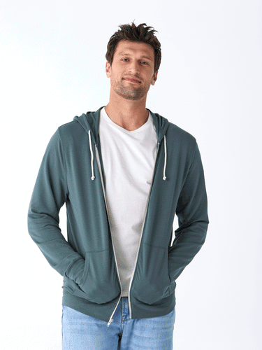 Nathan Modal Terry Full-Zip Hoodie Mens Outerwear Sweatshirt Threads 4 Thought