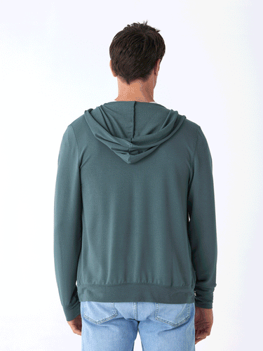 Nathan Modal Terry Full-Zip Hoodie Mens Outerwear Sweatshirt Threads 4 Thought