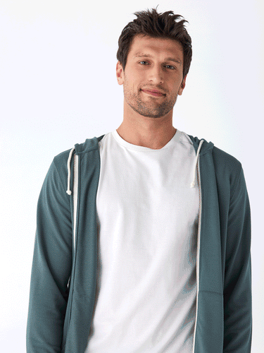 Nathan Modal Terry Full-Zip Hoodie Mens Outerwear Sweatshirt Threads 4 Thought