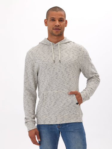 Nico Striped Terry Pullover Hoodie Mens Outerwear Sweatshirt Threads 4 Thought