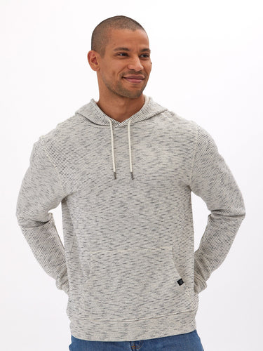 Nico Striped Terry Pullover Hoodie Mens Outerwear Sweatshirt Threads 4 Thought