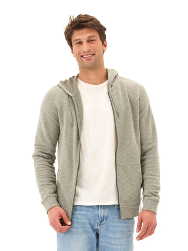 Jordyn Stripe Terry Full Zip Mens Outerwear Sweatshirt Threads 4 Thought