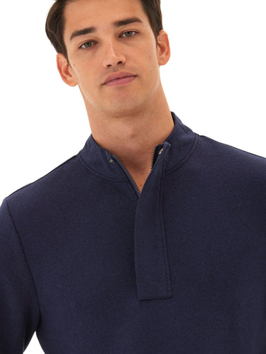 Kason Triblend Fleece 1/4 Zip Mens Outerwear Sweatshirt Threads 4 Thought