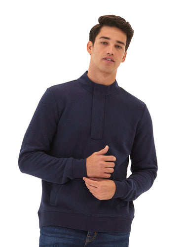 Kason Triblend Fleece 1/4 Zip Mens Outerwear Sweatshirt Threads 4 Thought