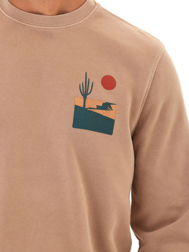 Mineral Wash Graphic Fleece Crew Mens Outerwear Sweatshirt Threads 4 Thought