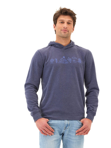 Mineral Wash Graphic Hoodie Mens Outerwear Sweatshirt Threads 4 Thought