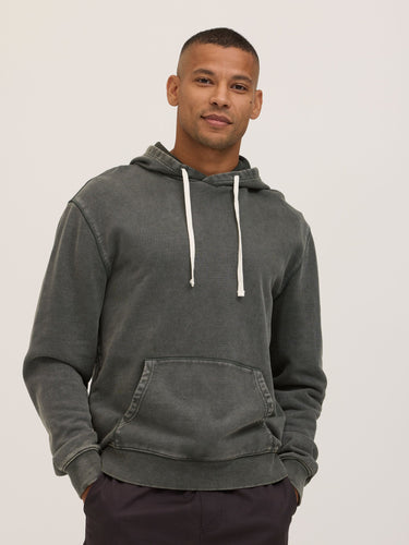 Everett Mineral Wash Heavyweight Relaxed Pullover Hoodie Mens Outerwear Sweatshirt Threads 4 Thought