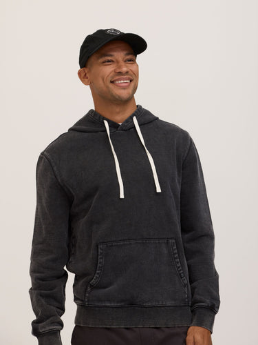 Everett Mineral Wash Heavyweight Relaxed Pullover Hoodie Mens Outerwear Sweatshirt Threads 4 Thought