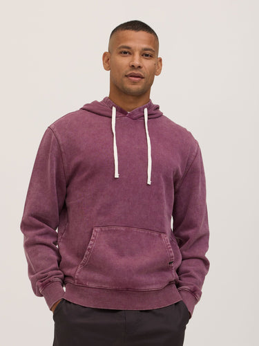 Everett Mineral Wash Heavyweight Relaxed Pullover Hoodie Mens Outerwear Sweatshirt Threads 4 Thought