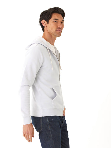 Jordyn Mineral Wash Fleece Full Zip Hoodie Mens Outerwear Sweatshirt Threads 4 Thought