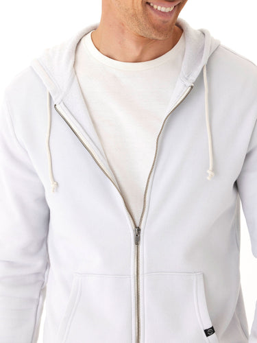 Jordyn Mineral Wash Fleece Full Zip Hoodie Mens Outerwear Sweatshirt Threads 4 Thought
