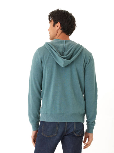 Jordyn Mineral Wash Fleece Full Zip Hoodie Mens Outerwear Sweatshirt Threads 4 Thought