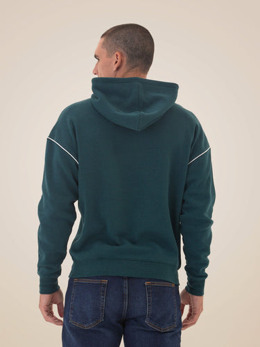 Marcel Triblend Fleece Contrast Piping Pullover Hoodie Mens Outerwear Sweatshirt Threads 4 Thought
