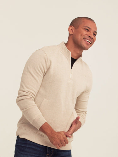 Greg Eco Fleece Quarter Zip Pullover Threads 4 Thought