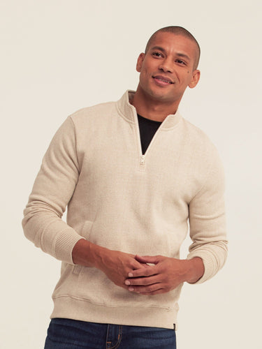 Greg Eco Fleece Quarter Zip Pullover Threads 4 Thought
