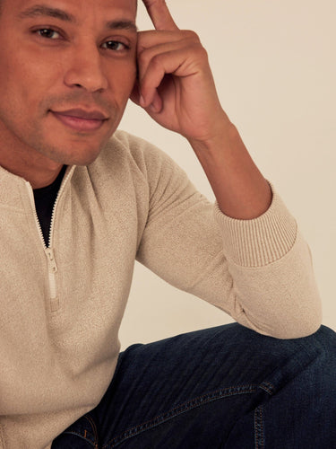 Greg Eco Fleece Quarter Zip Pullover Threads 4 Thought