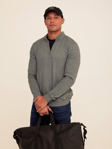 Greg Eco Fleece Quarter Zip Pullover Threads 4 Thought