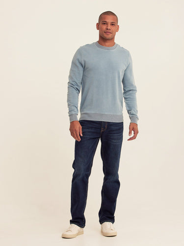 Corey Denim Terry Crew Sweatshirt Threads 4 Thought