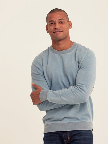 Corey Denim Terry Crew Sweatshirt Threads 4 Thought