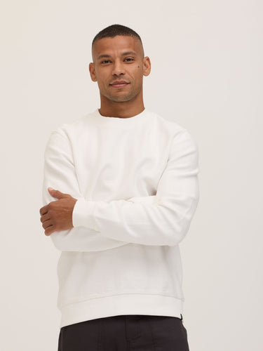 Corey Herringbone Terry Crew Pullover Mens Outerwear Sweatshirt Threads 4 Thought