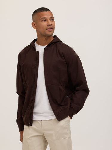Tommie Eco Stretch Woven Zip Hoodie Mens Outerwear Sweatshirt Threads 4 Thought