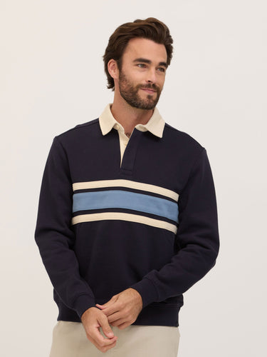 Alvin Heavy Terry Rugby Pullover Mens Outerwear Sweatshirt Threads 4 Thought