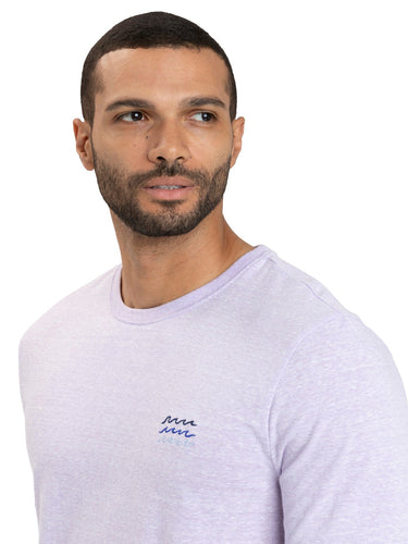 Waves Embroidered Triblend Crew Tee Mens Tops Tshirt Short Threads 4 Thought