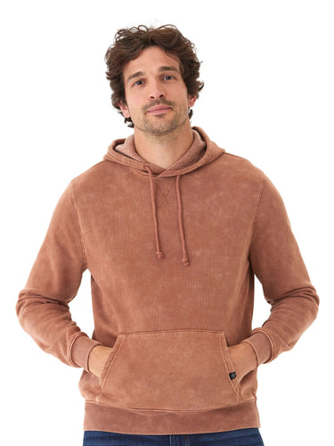 Mineral Wash Pullover Fleece Hoodie Mens Outerwear Sweatshirt Threads 4 Thought