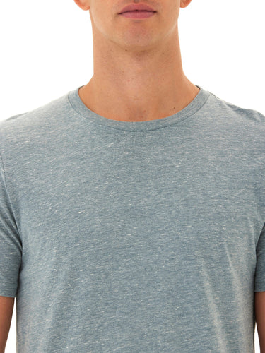 Triblend Contrast Stitch Crew Neck Mens Tops Tshirt Short Threads 4 Thought