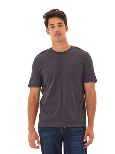 Slub Jersey Crew Neck Pocket Tee Mens Tops Tshirt Short Threads 4 Thought