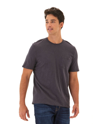 Slub Jersey Crew Neck Pocket Tee Mens Tops Tshirt Short Threads 4 Thought