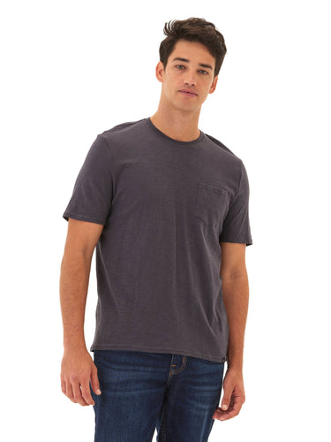 Slub Jersey Crew Neck Pocket Tee Mens Tops Tshirt Short Threads 4 Thought