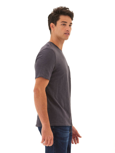 Slub Jersey Crew Neck Pocket Tee Mens Tops Tshirt Short Threads 4 Thought