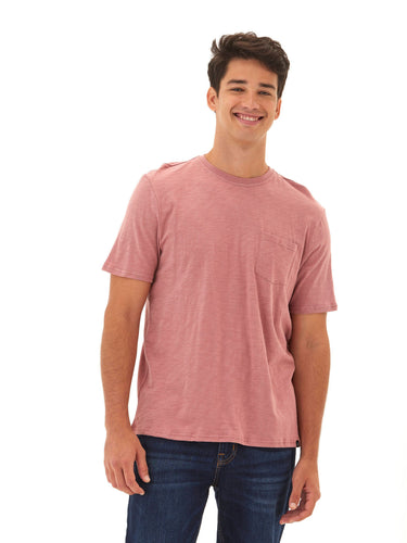 Slub Jersey Crew Neck Pocket Tee Mens Tops Tshirt Short Threads 4 Thought