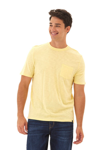 Slub Jersey Crew Neck Pocket Tee Mens Tops Tshirt Short Threads 4 Thought