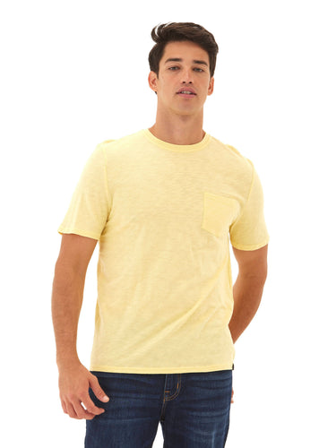 Slub Jersey Crew Neck Pocket Tee Mens Tops Tshirt Short Threads 4 Thought