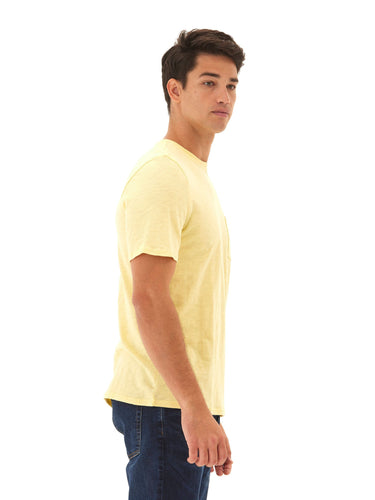 Slub Jersey Crew Neck Pocket Tee Mens Tops Tshirt Short Threads 4 Thought