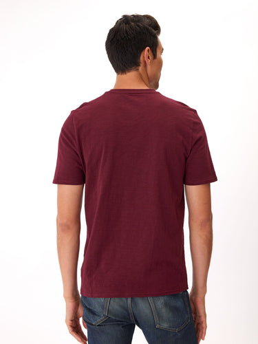 Short Sleeve Slub V-Neck Tee Mens Tops Tshirt Short Threads 4 Thought