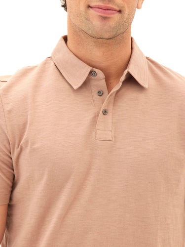 Slub Jersey Polo Mens Tops Tshirt Short Polo Threads 4 Thought