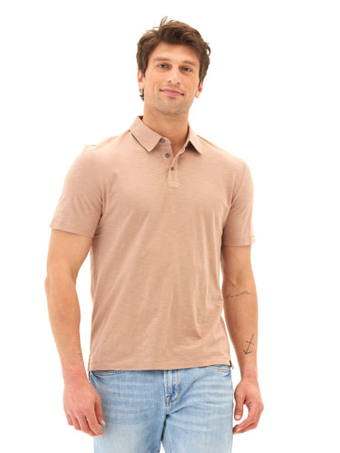 Slub Jersey Polo Mens Tops Tshirt Short Polo Threads 4 Thought