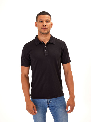 Slub Jersey Polo Mens Tops Tshirt Short Threads 4 Thought
