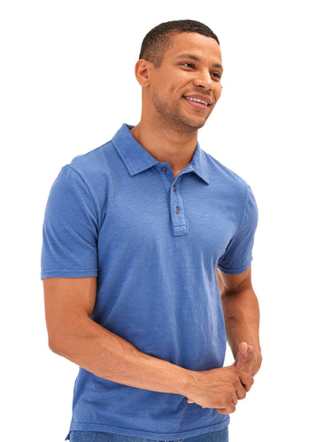 Slub Jersey Polo Mens Tops Tshirt Short Threads 4 Thought