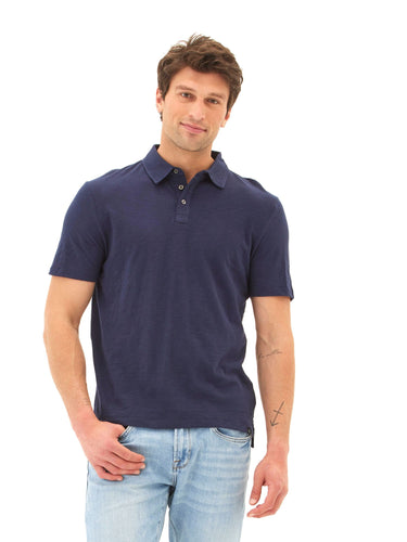 Slub Jersey Polo Mens Tops Tshirt Short Polo Threads 4 Thought